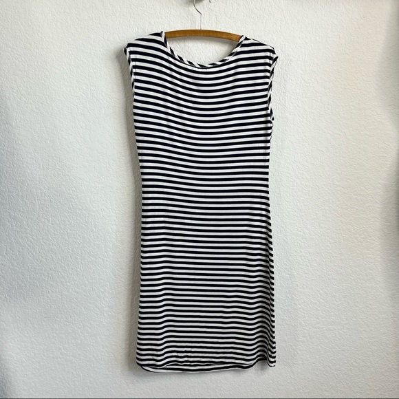 Yala Striped Asymmetrical Bamboo Sleeveless Dress - Picture 4 of 5